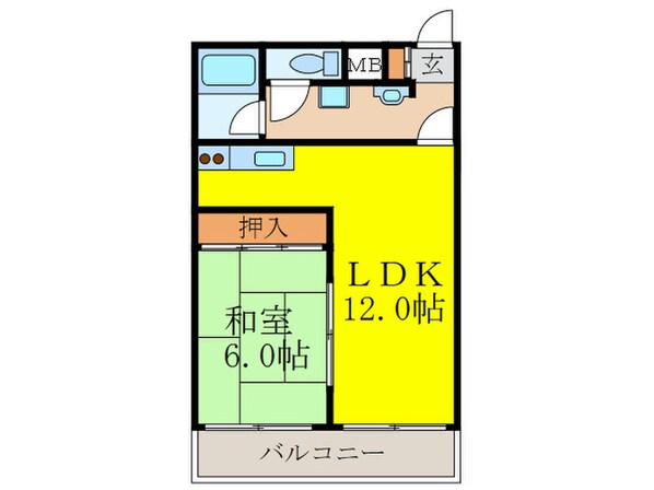 シャト－中尾の物件間取画像